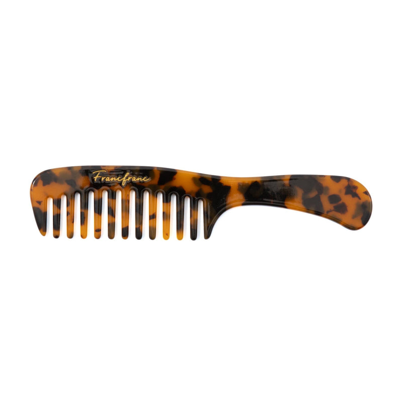 Compact Comb With Pouch M Brown