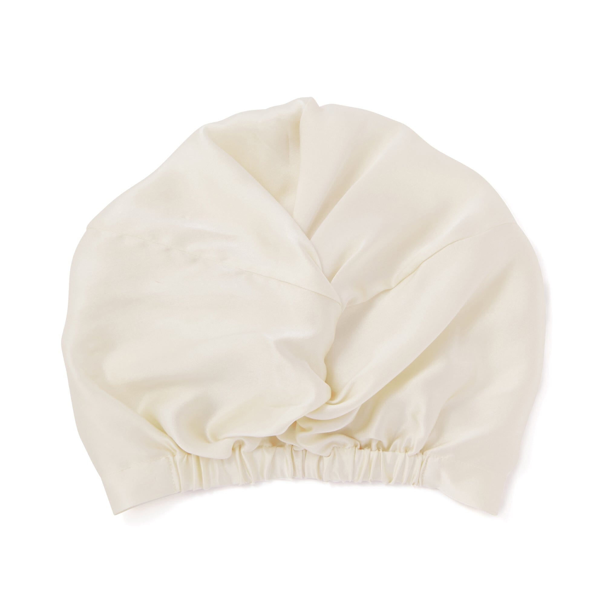 Silk Night Cap Short  Ivory