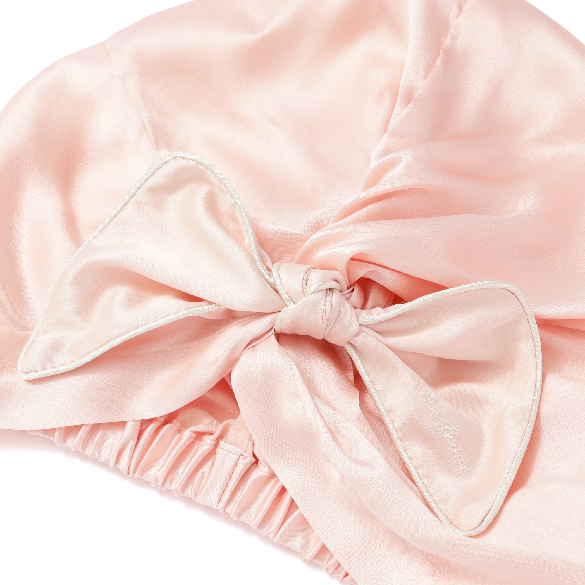 Silk Night Cap Short Light Pink
