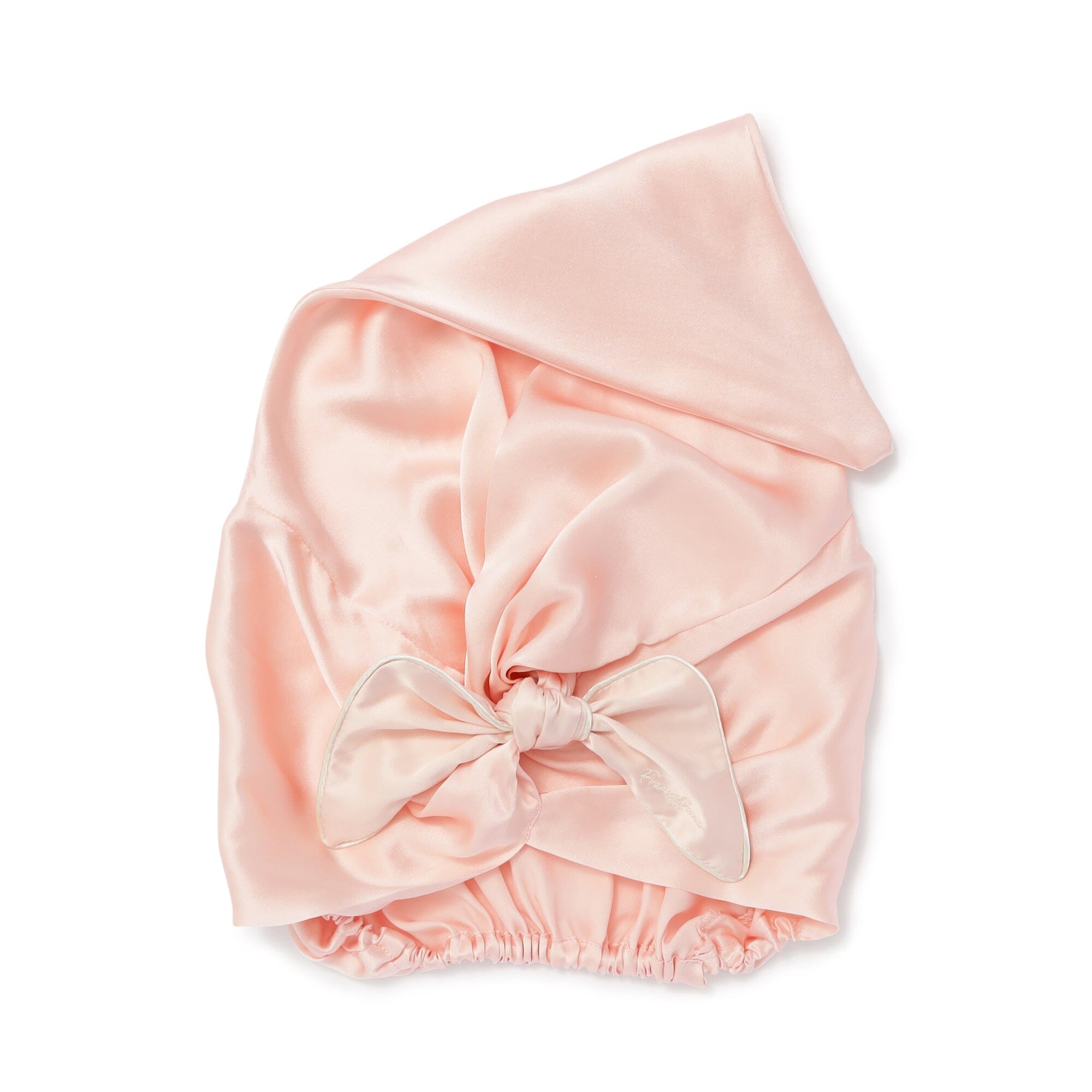 Silk Night Cap Long Light Pink