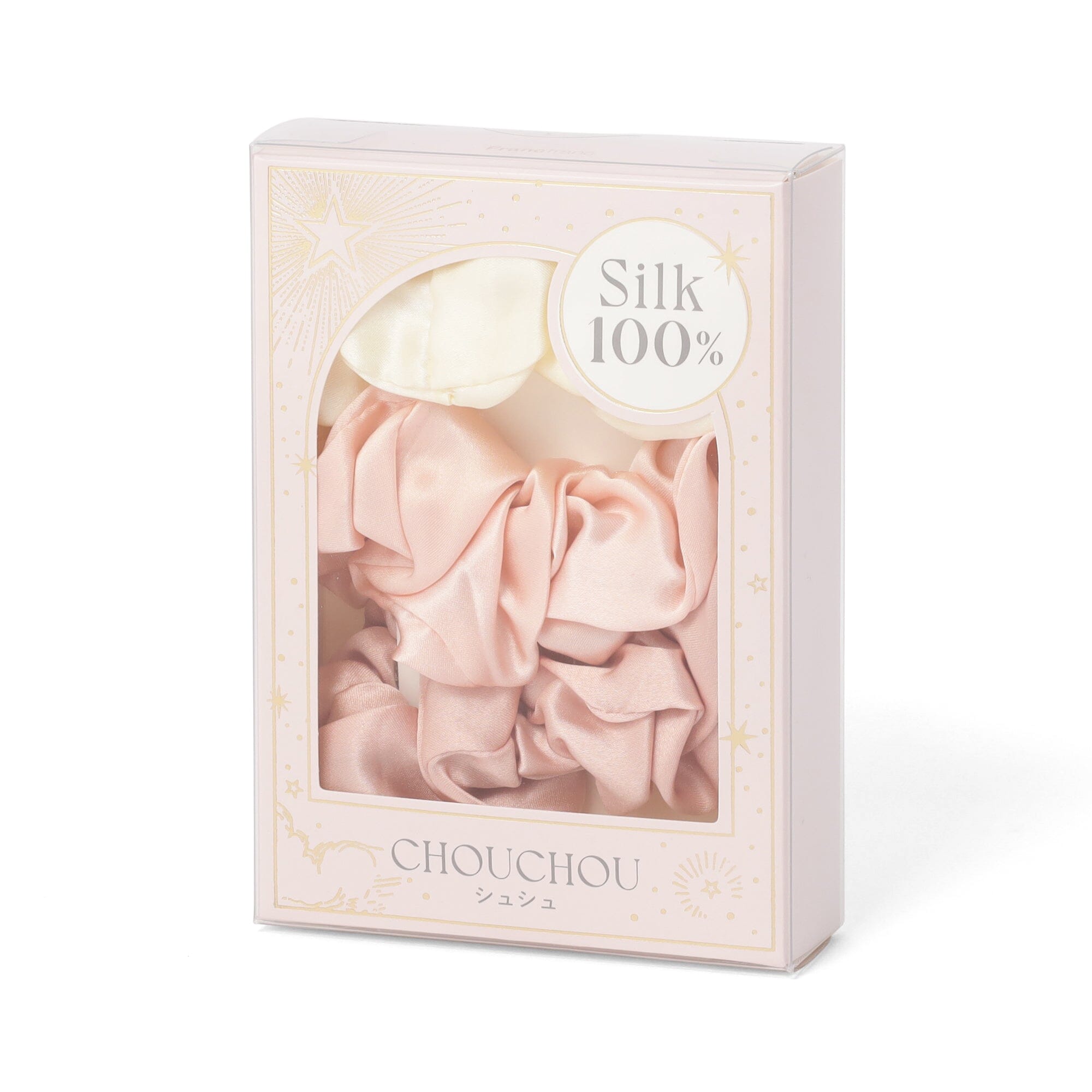 Silk ChouChou Set Of 3 Light Pink