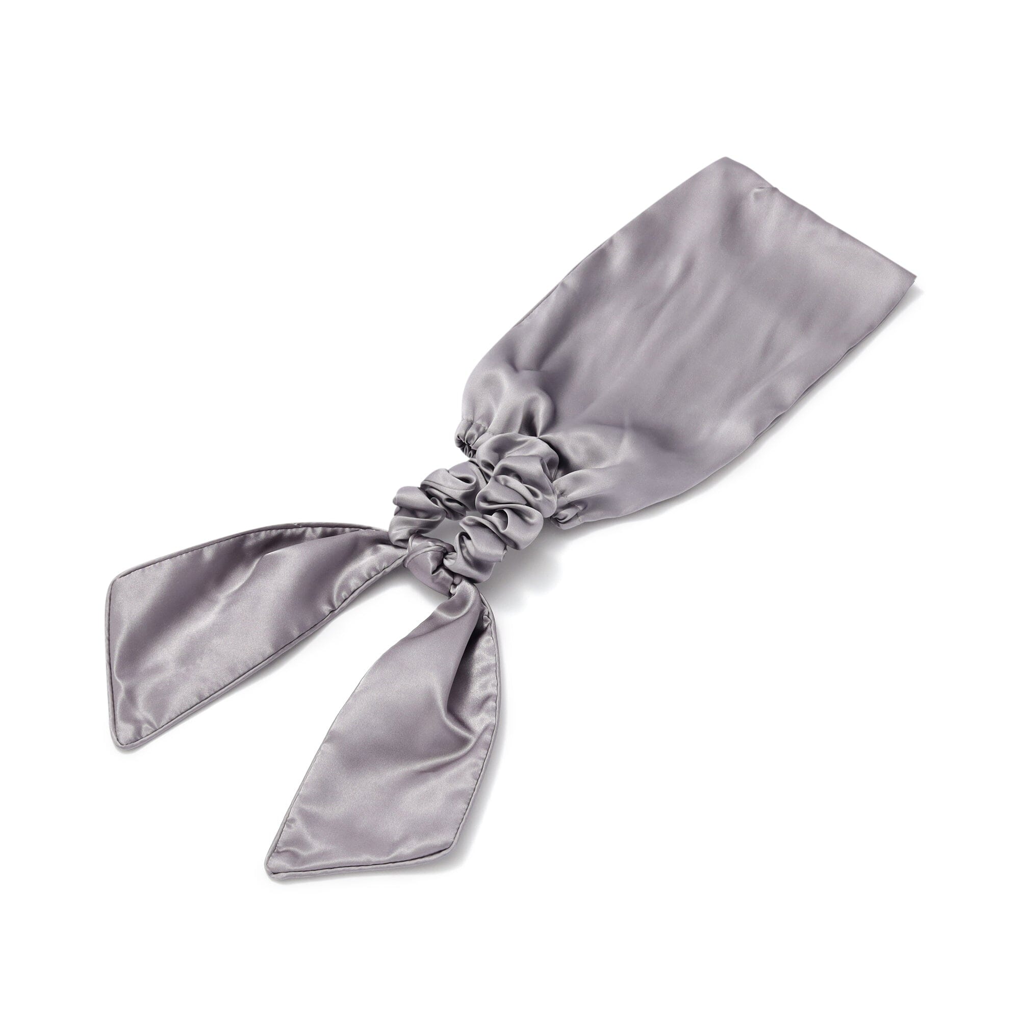Silk Night Cap Ponytail Gray
