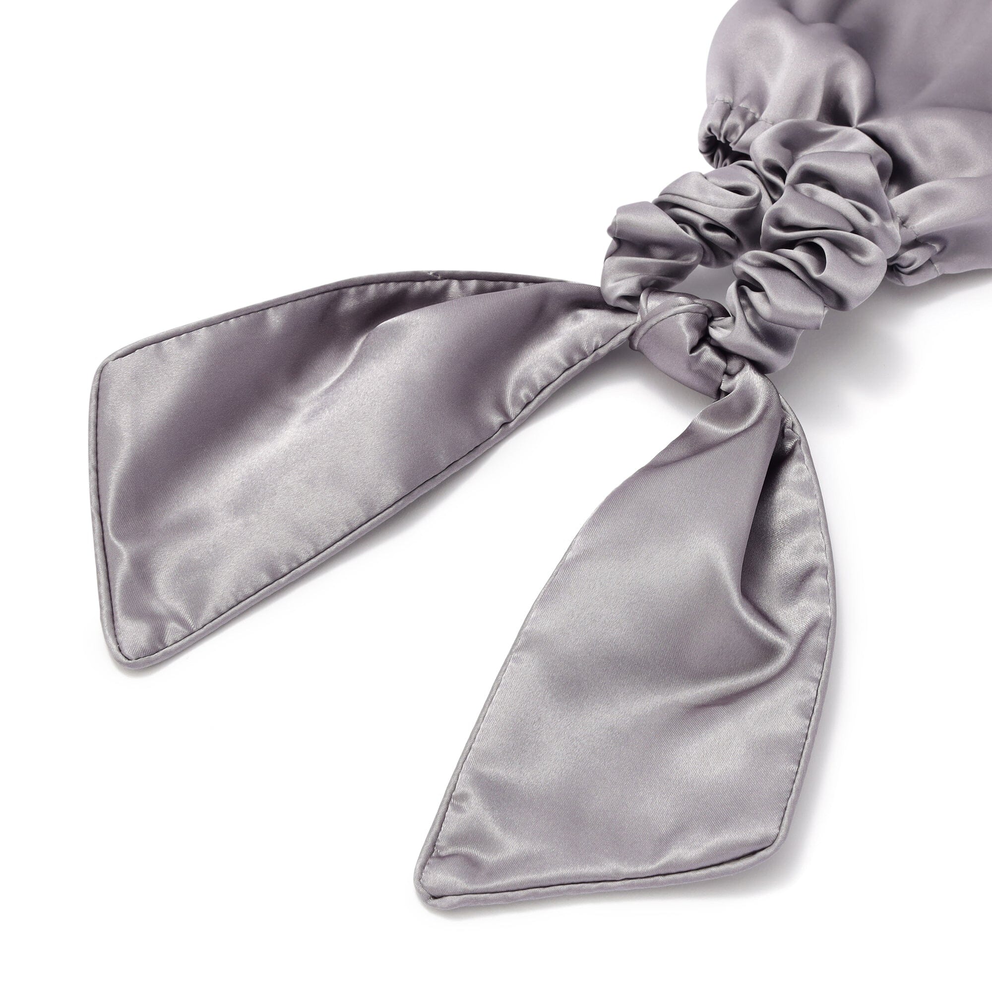 Silk Night Cap Ponytail Gray