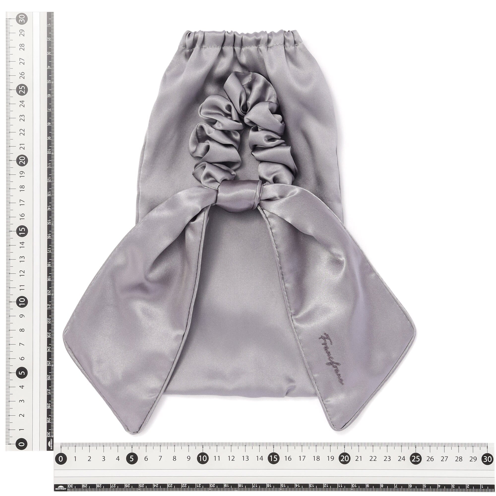Silk Night Cap Ponytail Gray