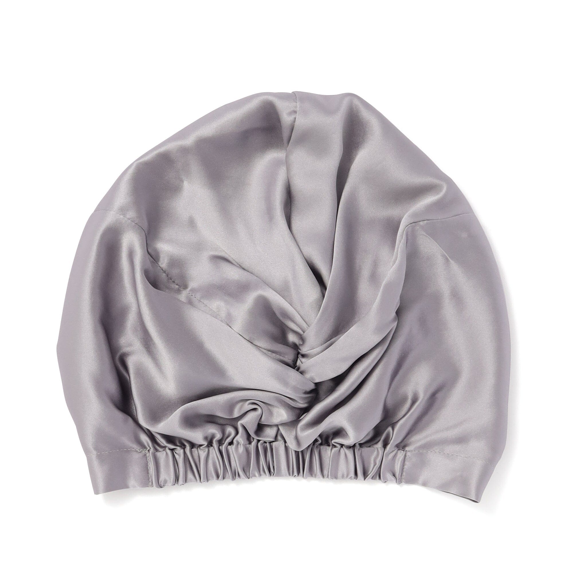 Silk Night Cap Short Gray