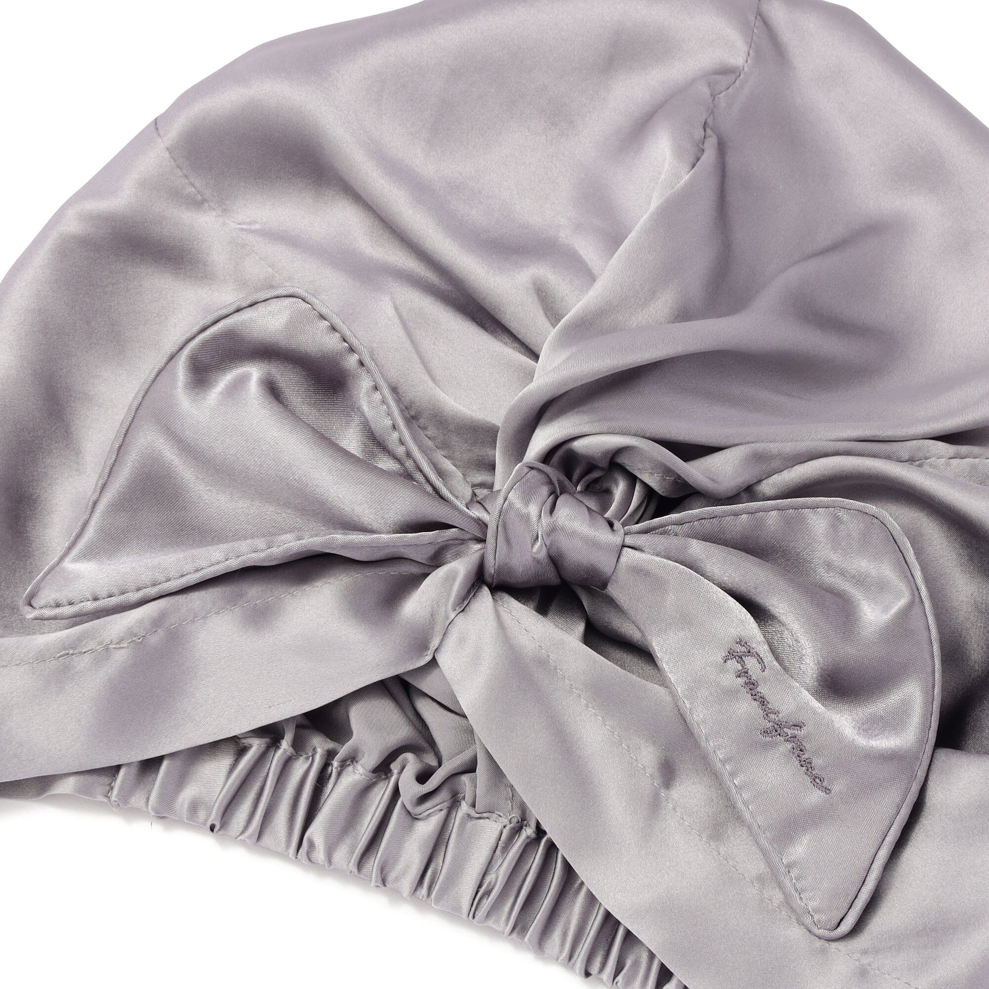 Silk Night Cap Short Gray