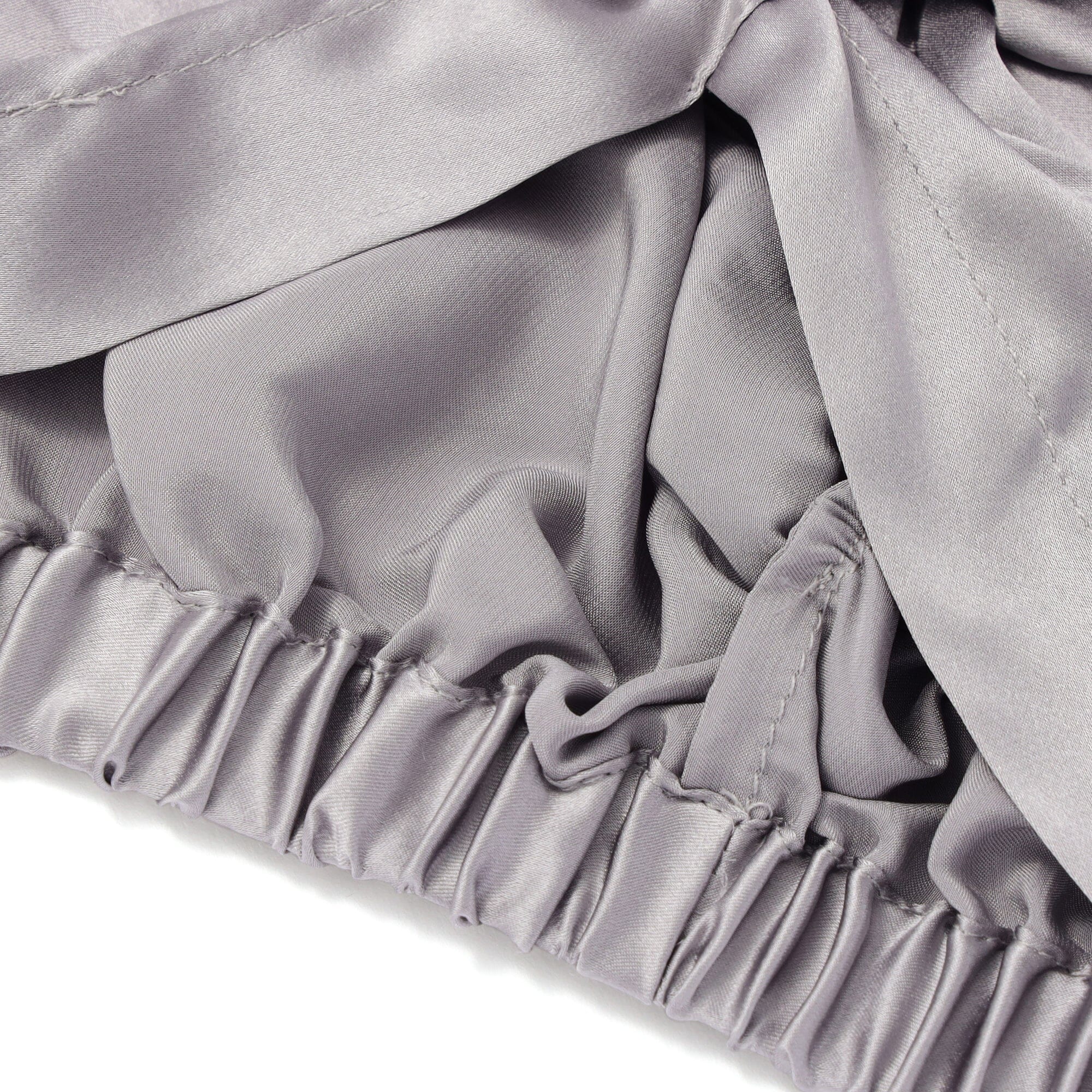 Silk Night Cap Short Gray