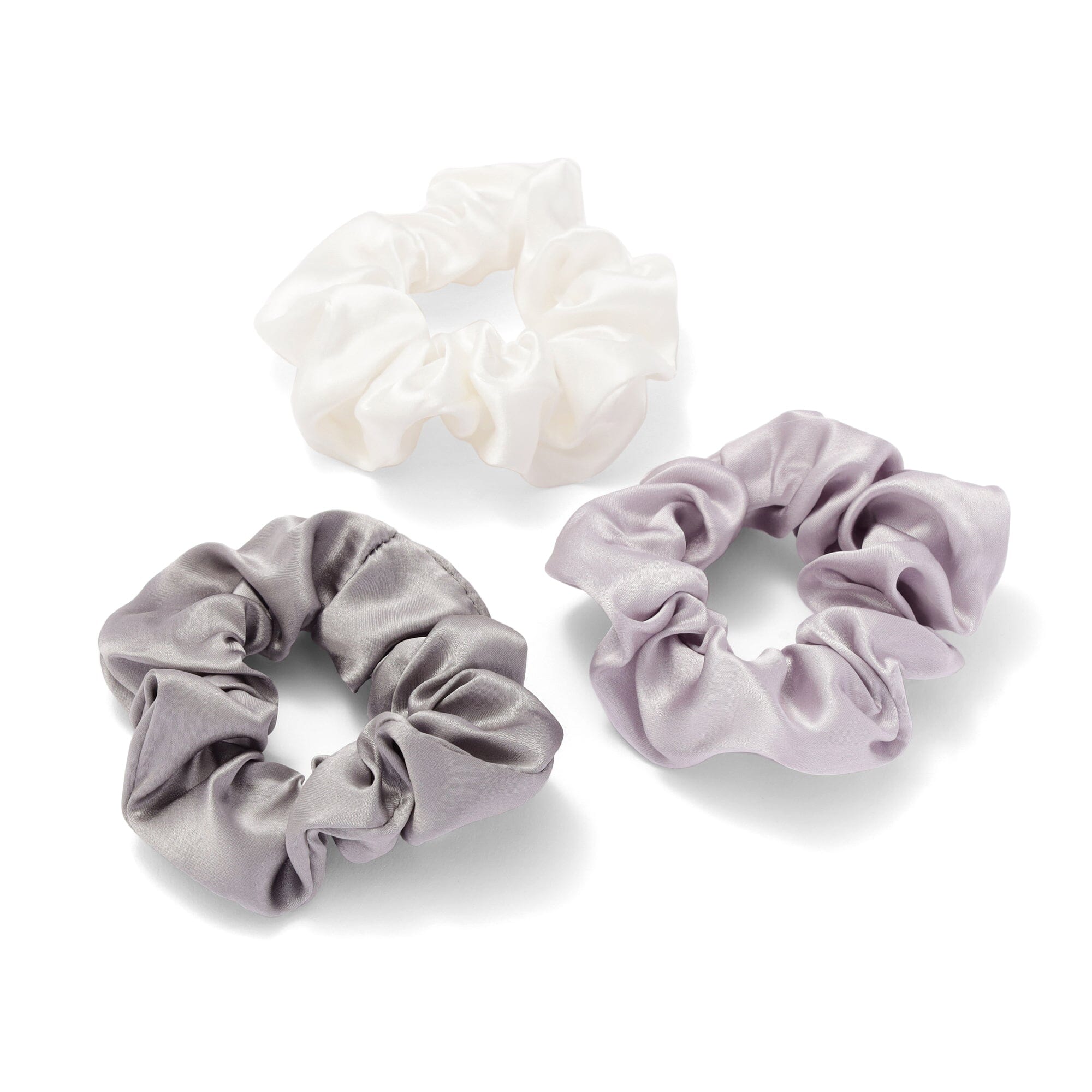 Silk ChouChou Set Of 3 Gray