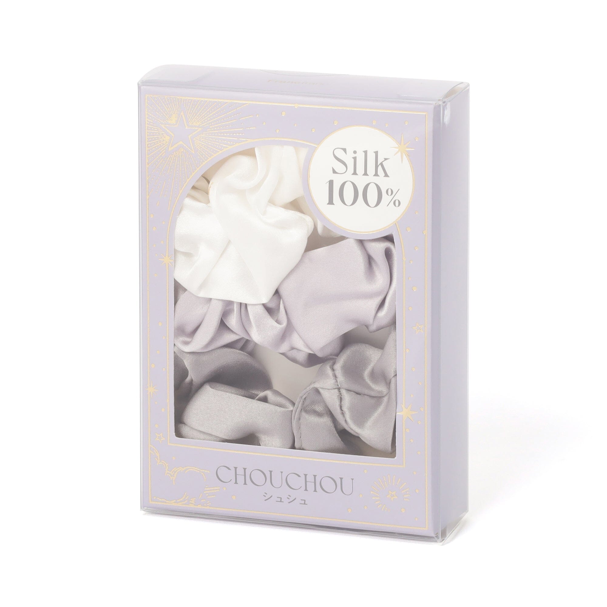 Silk ChouChou Set Of 3 Gray