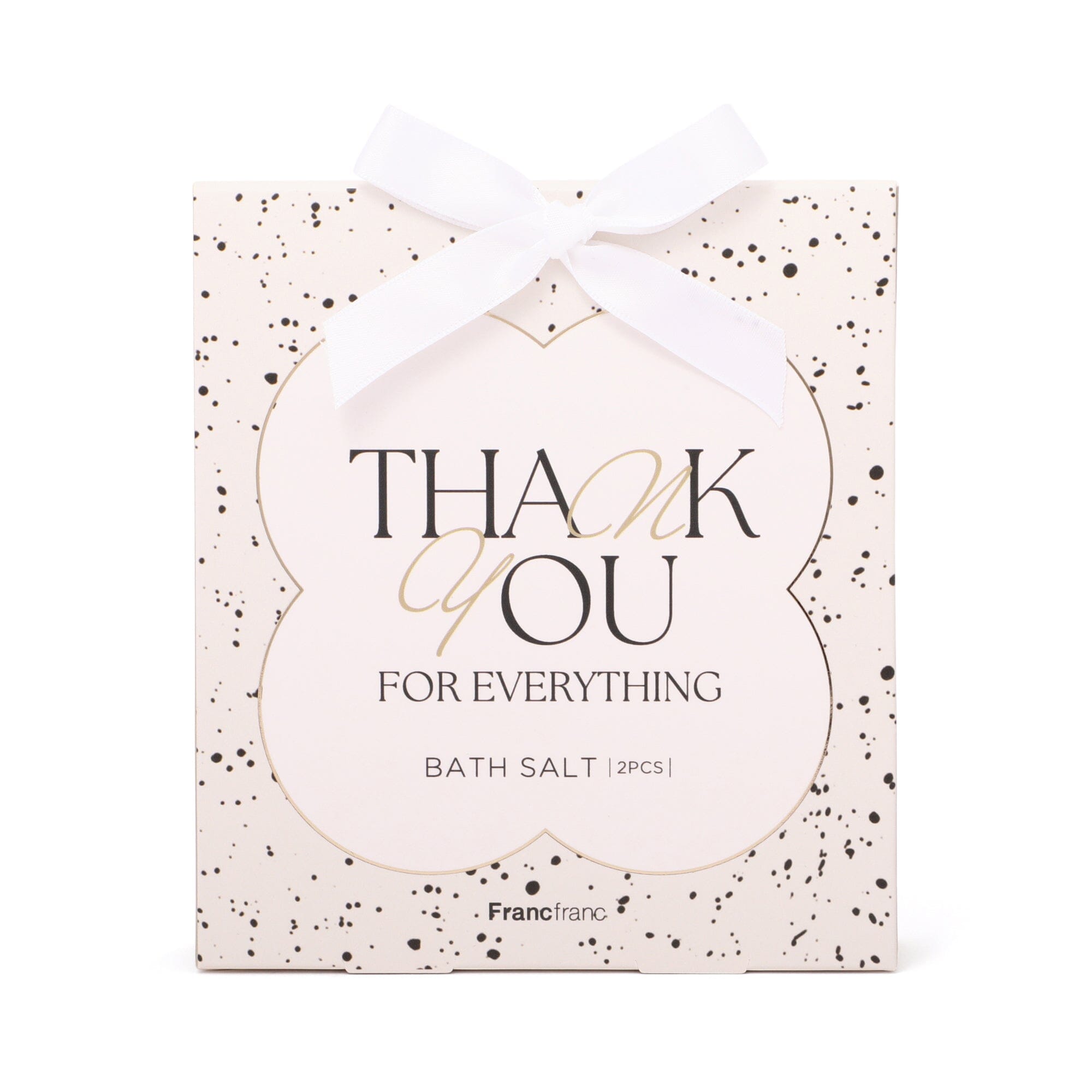 Bath Salt 2 Pcs Message White