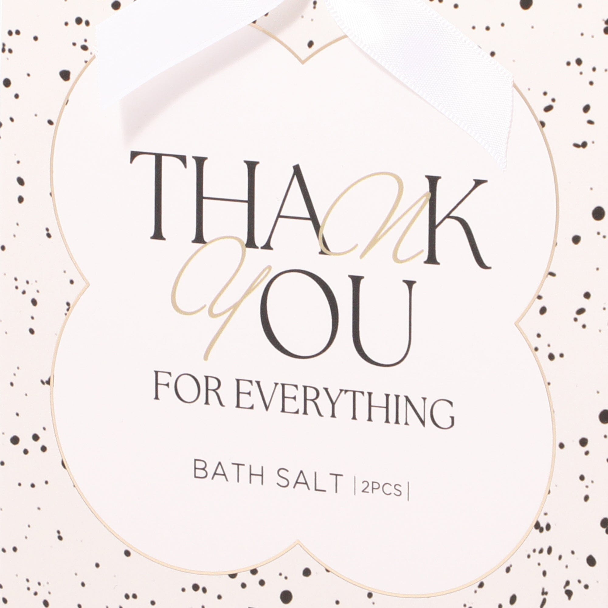Bath Salt 2 Pcs Message White