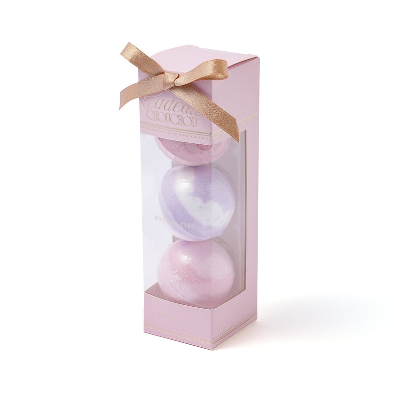 Cadeau ChouChou Bath Fizz 3-Piece Set Pink
