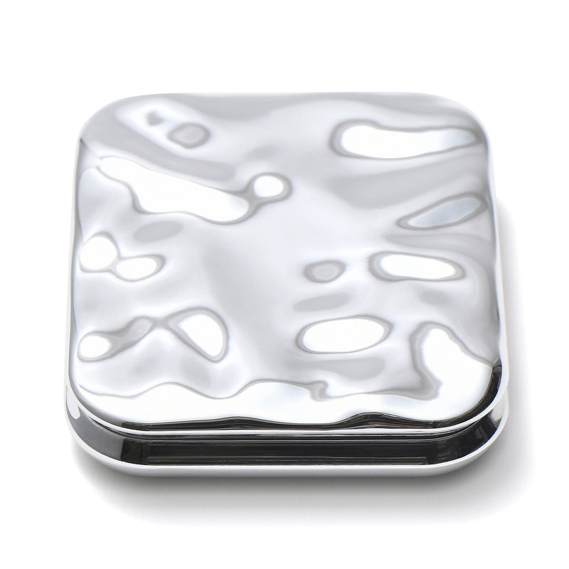 Blanche Led Compact Mirror Silver