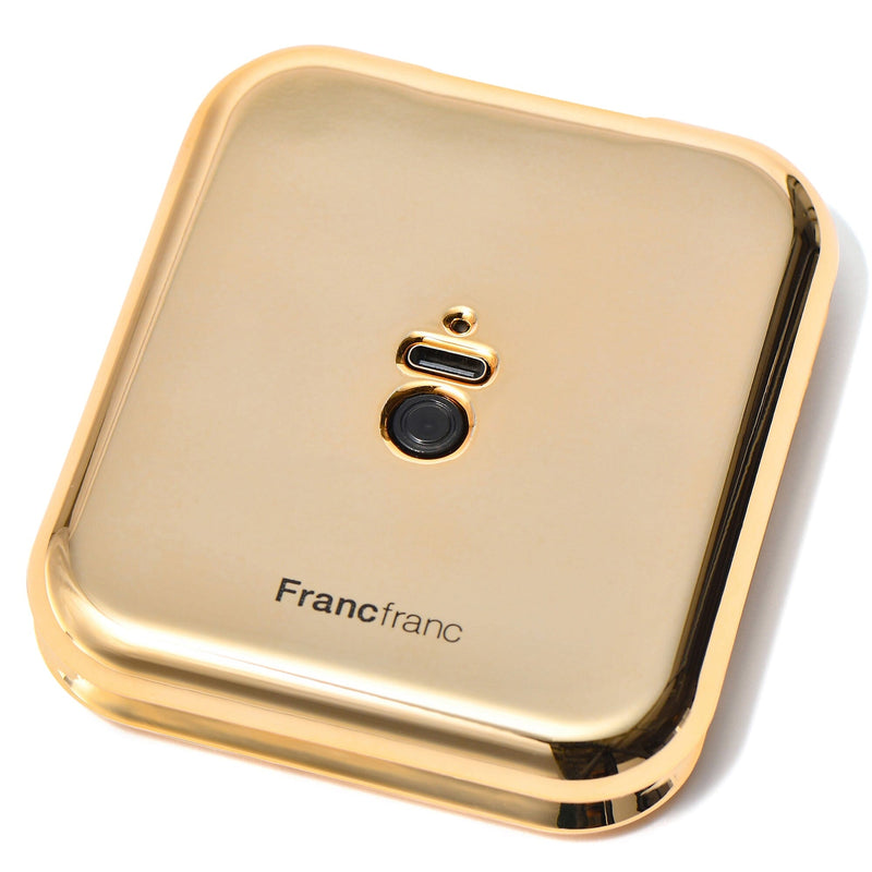 Blanche Led Compact Mirror Gold