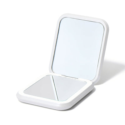 Blanche Led Compact Mirror White