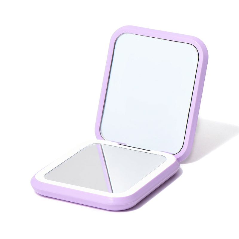 Blanche Led Compact Mirror Purple