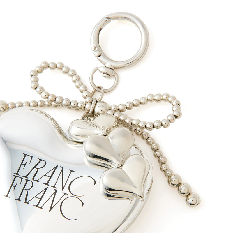 Mirror And Brush With Charm Silver