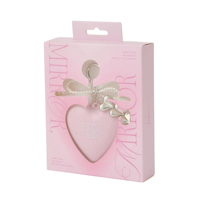 Mirror And Brush With Charm Light Pink