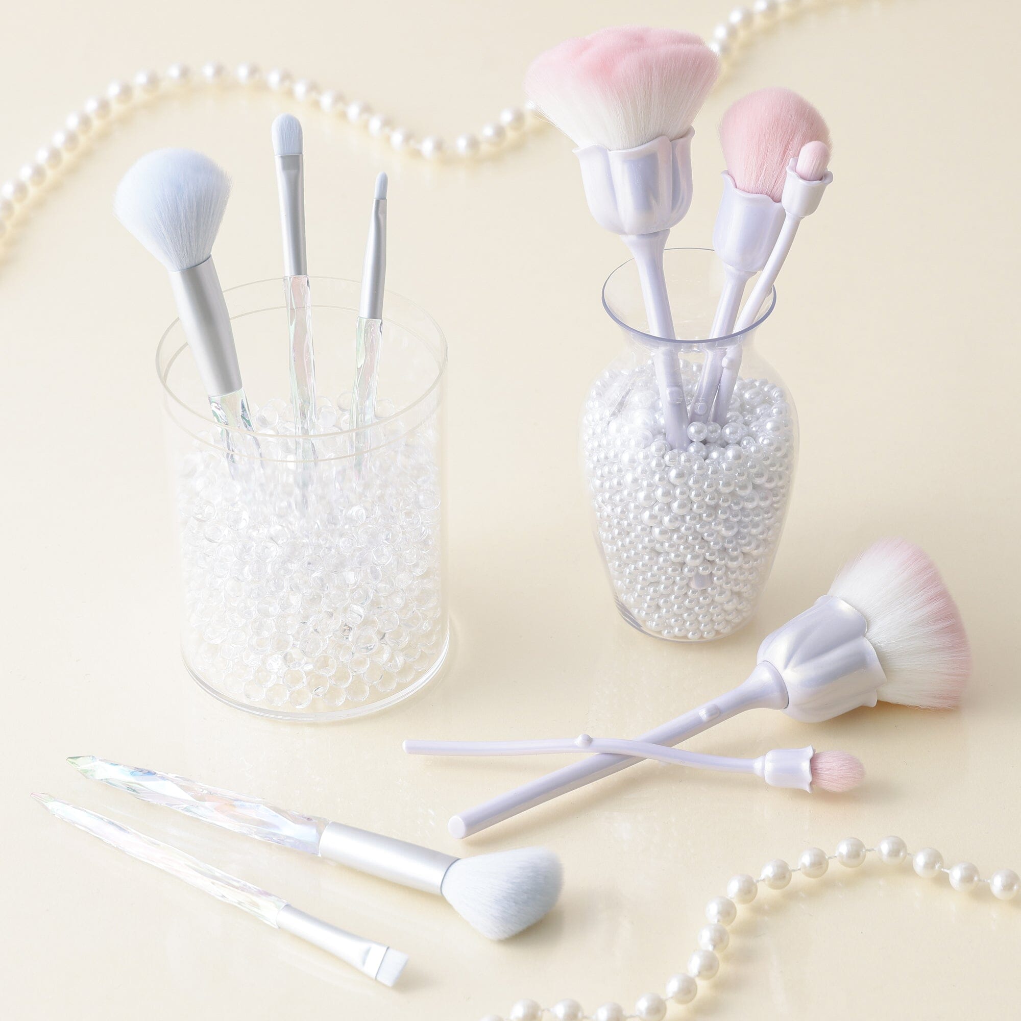 Rosa Makeup Brush Set Pink