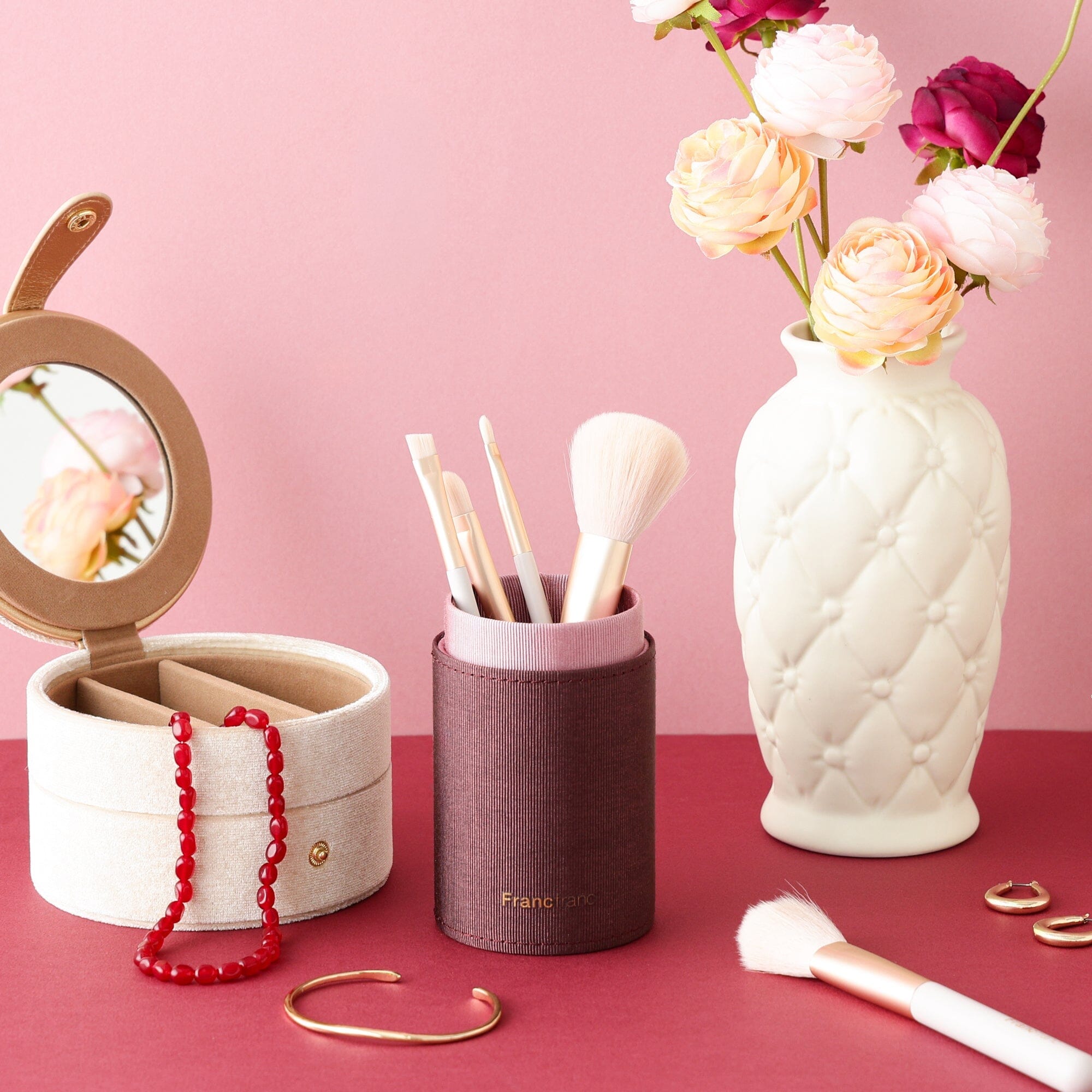 Bicolor Makeup Brush Set Brown