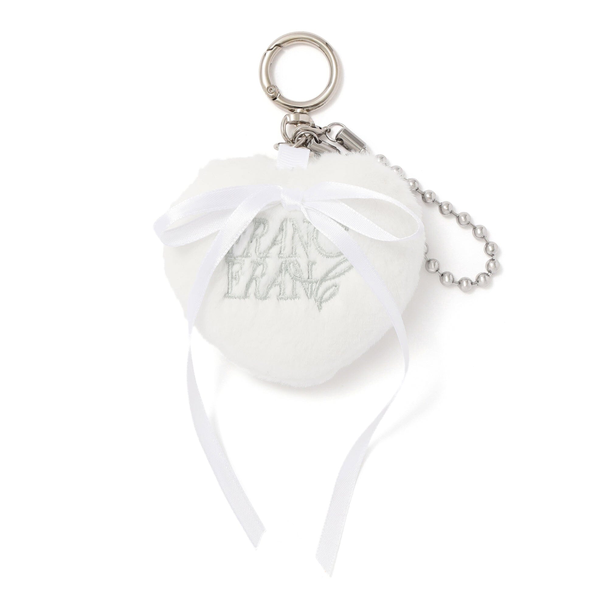 Eco Fur Mirror Charm White