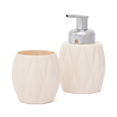 Diamond Tumbler Beige