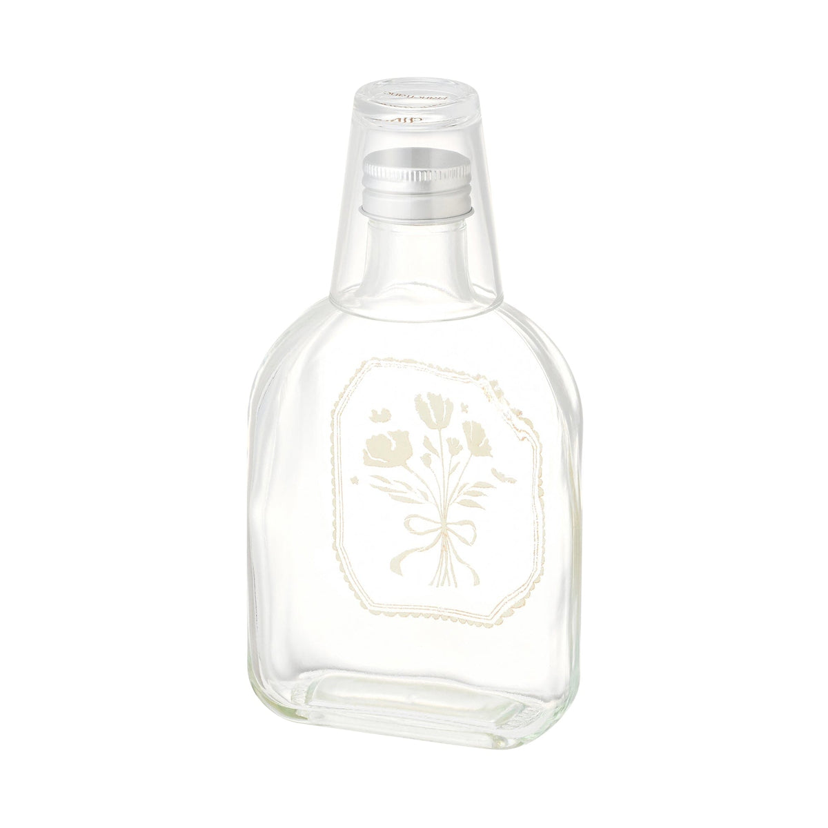 Mouthwash Bottle And Cup Brown