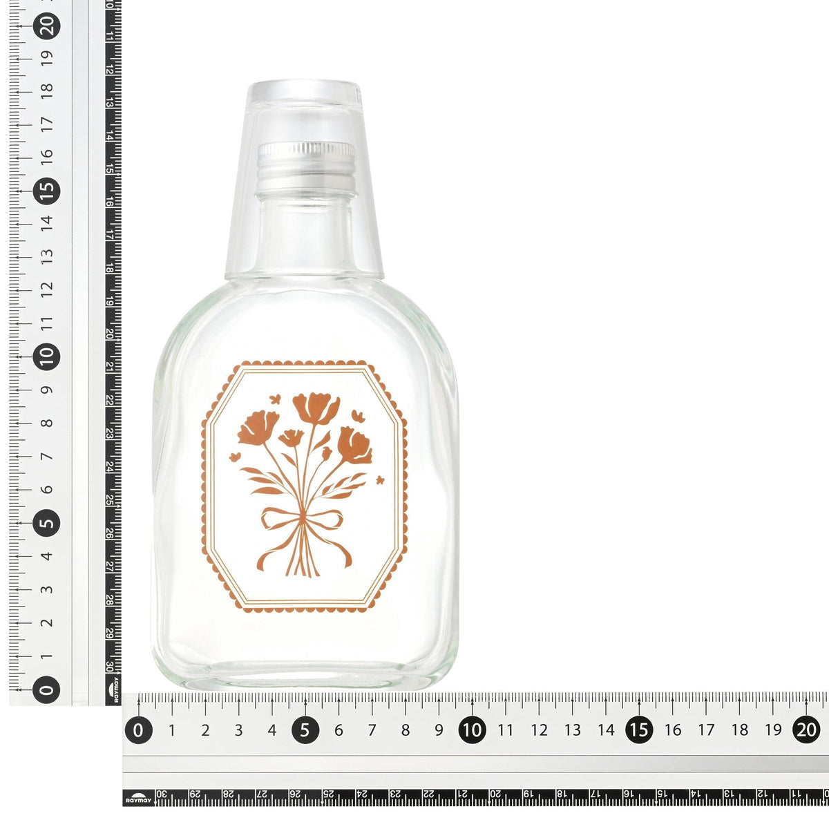 Mouthwash Bottle And Cup Brown