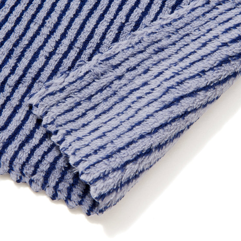 Cleaning Cloth Microfiber Striped Blue