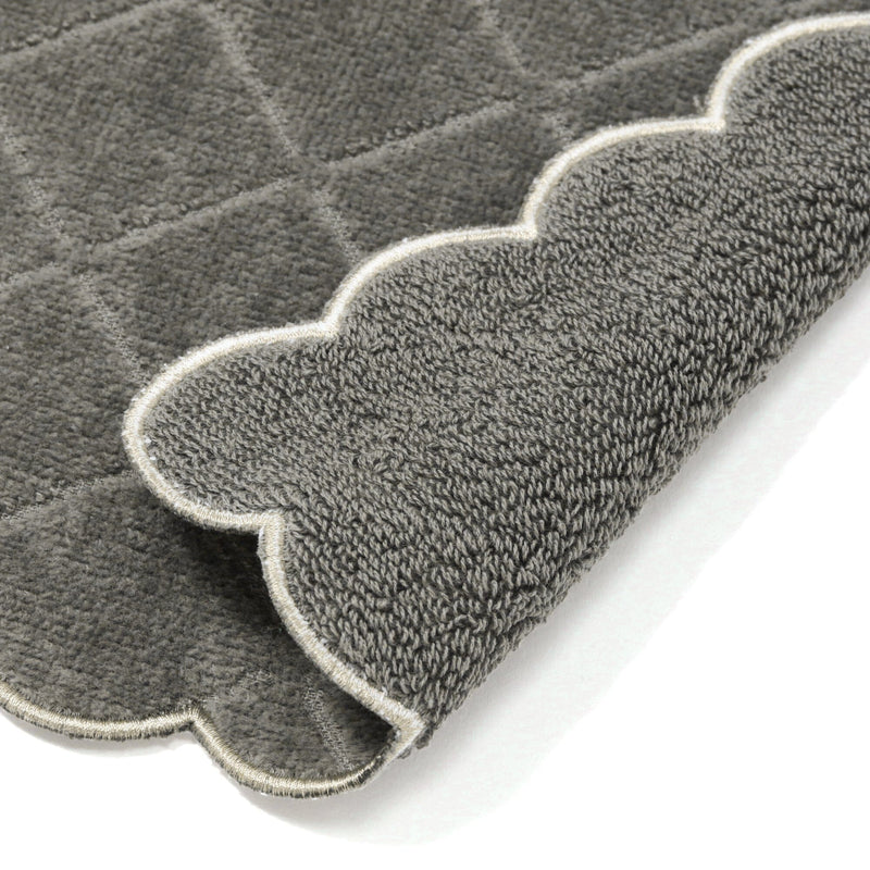 Quiltscallops Handkerchief Towel  Gray