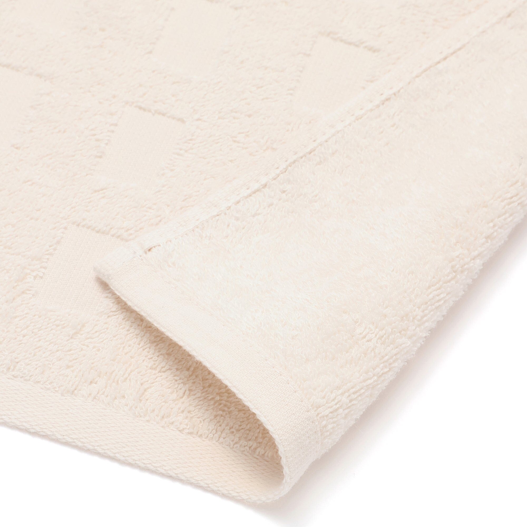 Vale Set Bath Towel Natural Flower Pink