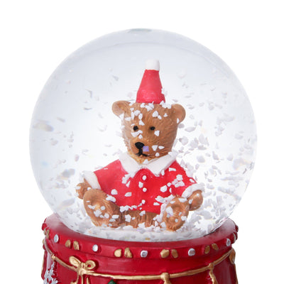 Christmas Handkerchief & Snow Globe Set - Bear