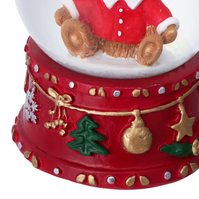 Christmas Handkerchief & Snow Globe Set - Bear