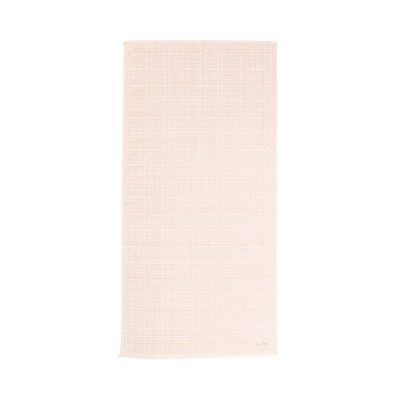 Antibacterial and deodorizing tweed pattern bath towel, pink