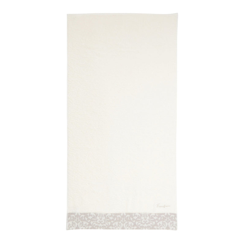 Antibacterial And Deodorizing Acanthus Bath Towel, Ivory