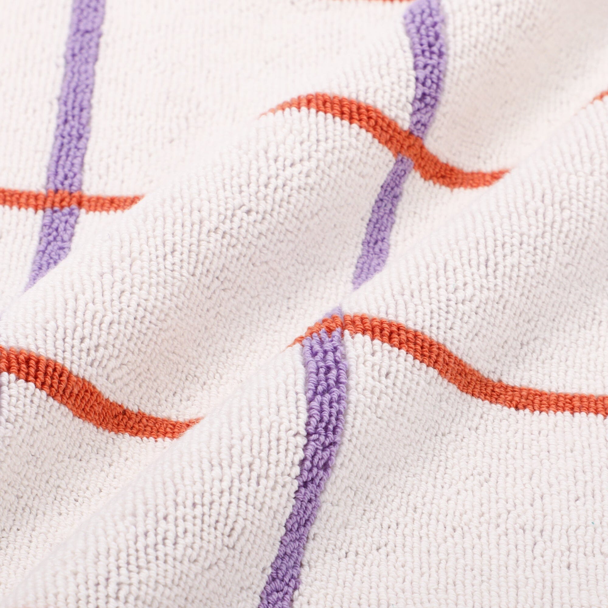 Antibacterial And Deodorizing Towel Mat Windowpane White