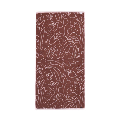 Antibacterial And Deodorizing Art Bath Towel Drawing