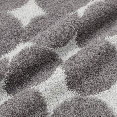 Vale Set Face Towel Dot Gray