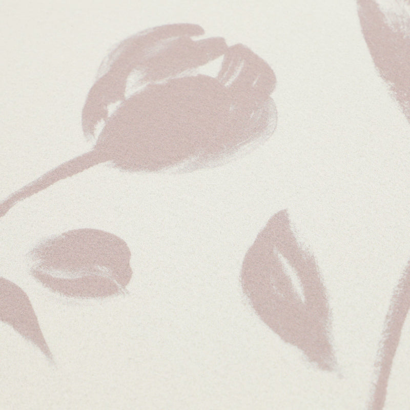 Diatomaceous Earth Soft Bath Mat Oval Big Flower Beige