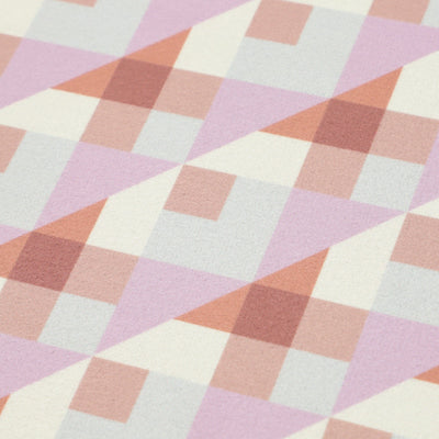 Diatomaceous Earth Soft Bath Mat Oval Soft Geometric Pink