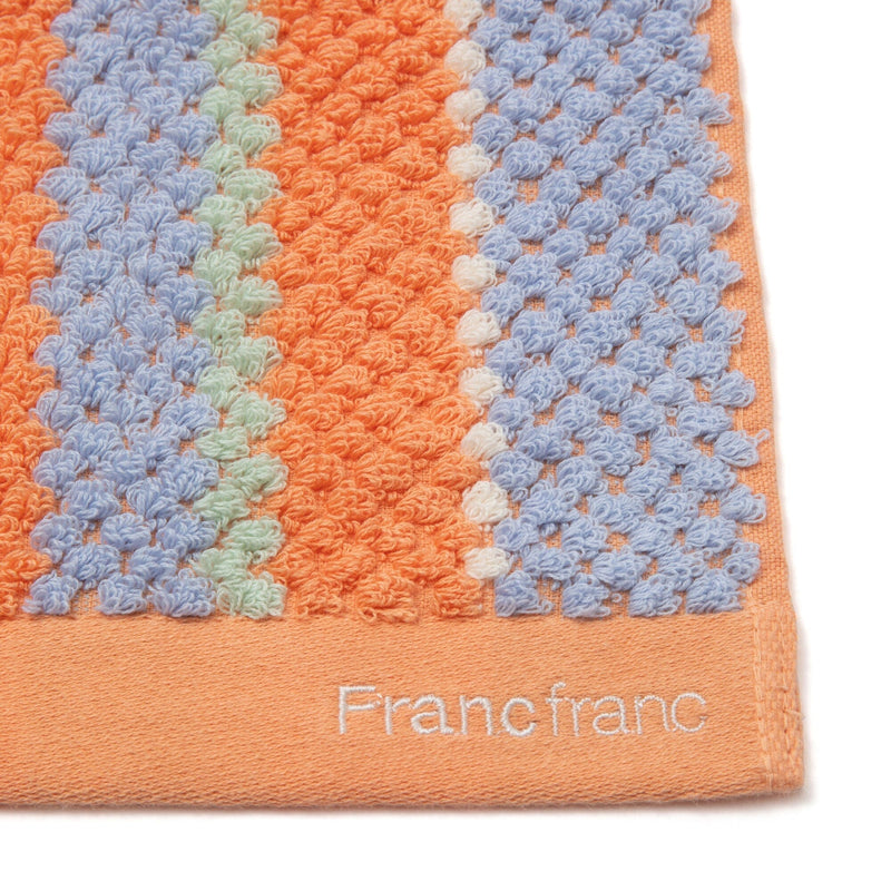 Antibacterial and Deodorizing Cozy Jacquard Face Towel Orange