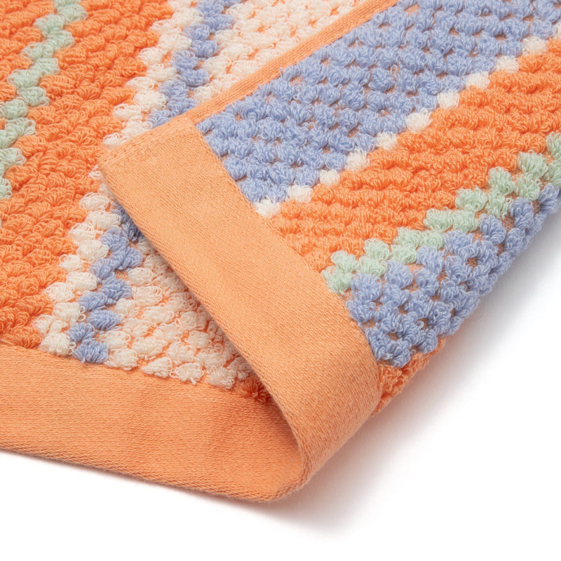 Antibacterial and Deodorizing Cozy Jacquard Face Towel Orange