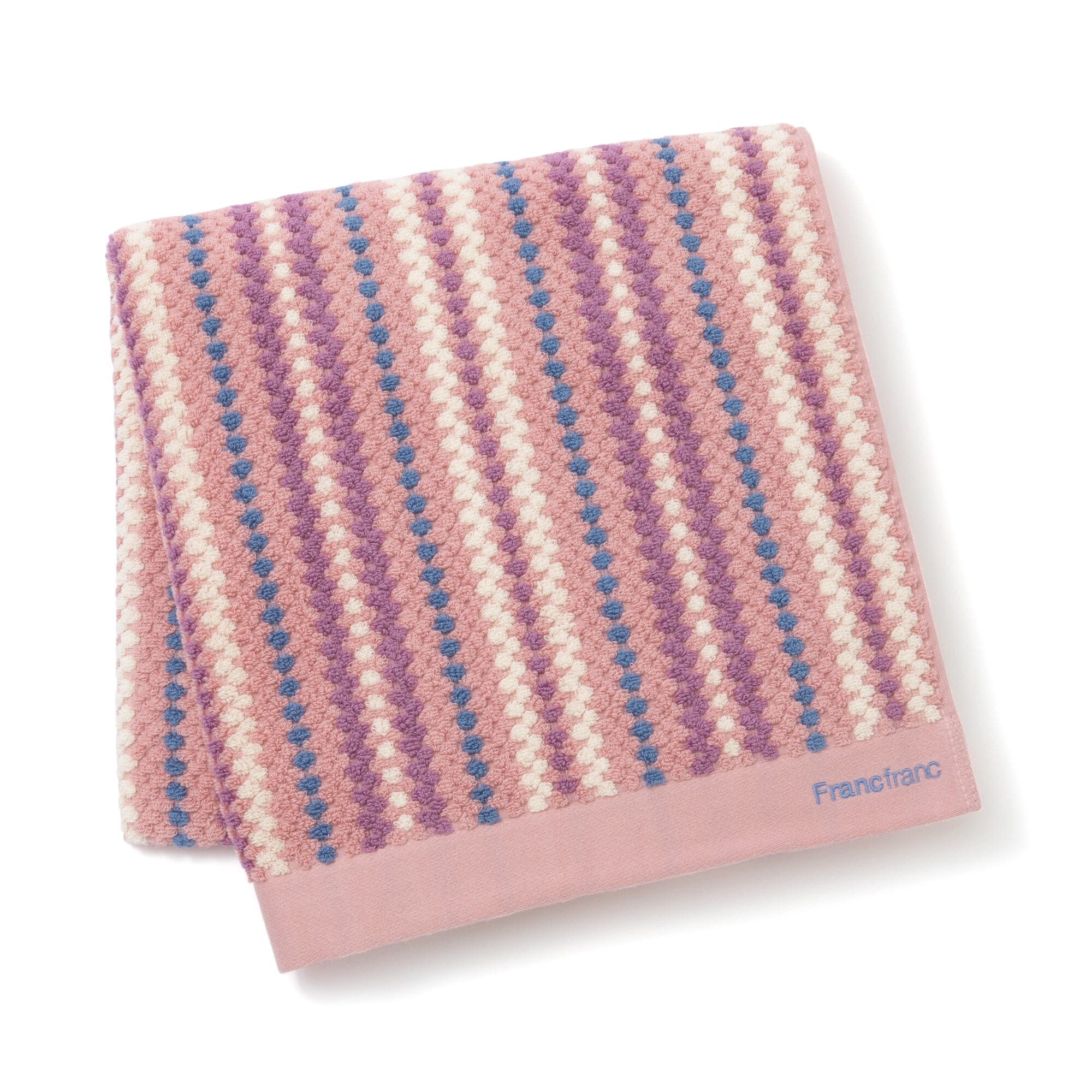 Antibacterial and Deodorizing Cozy Jacquard Bath Towel Pink