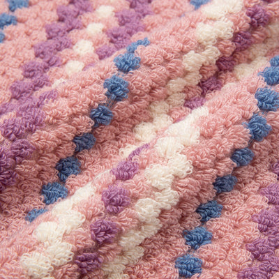 Antibacterial and Deodorizing Cozy Jacquard Bath Towel Pink
