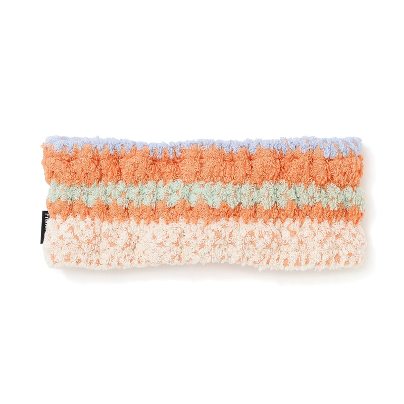 Antibacterial and Deodorizing Cozy Jacquard Hairband Orange