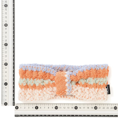 Antibacterial and Deodorizing Cozy Jacquard Hairband Orange