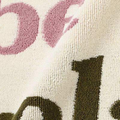 Antibacterial and Deodorizing Towel Mat Typo Relax Ivory