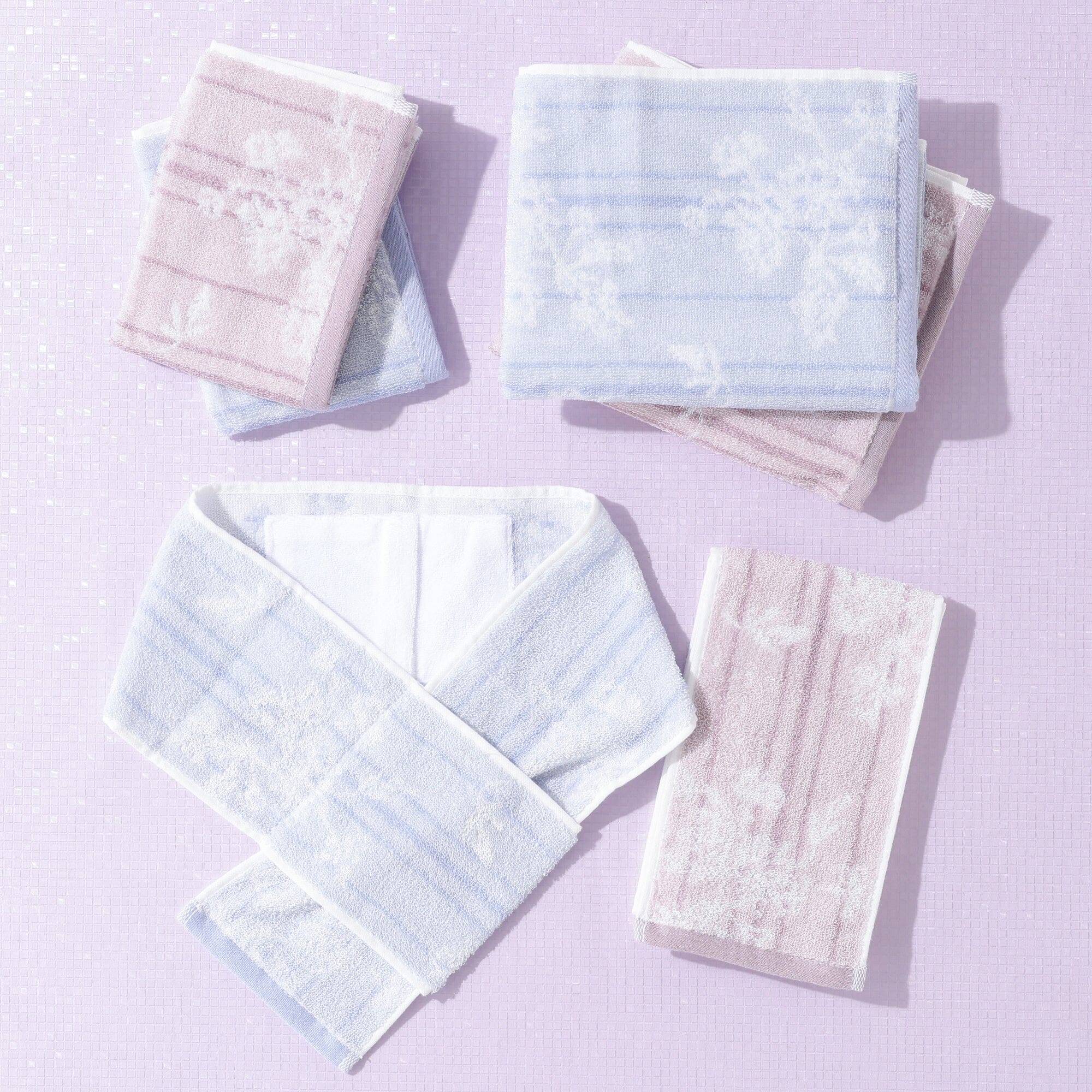 Cooling Face Towel Light Blue