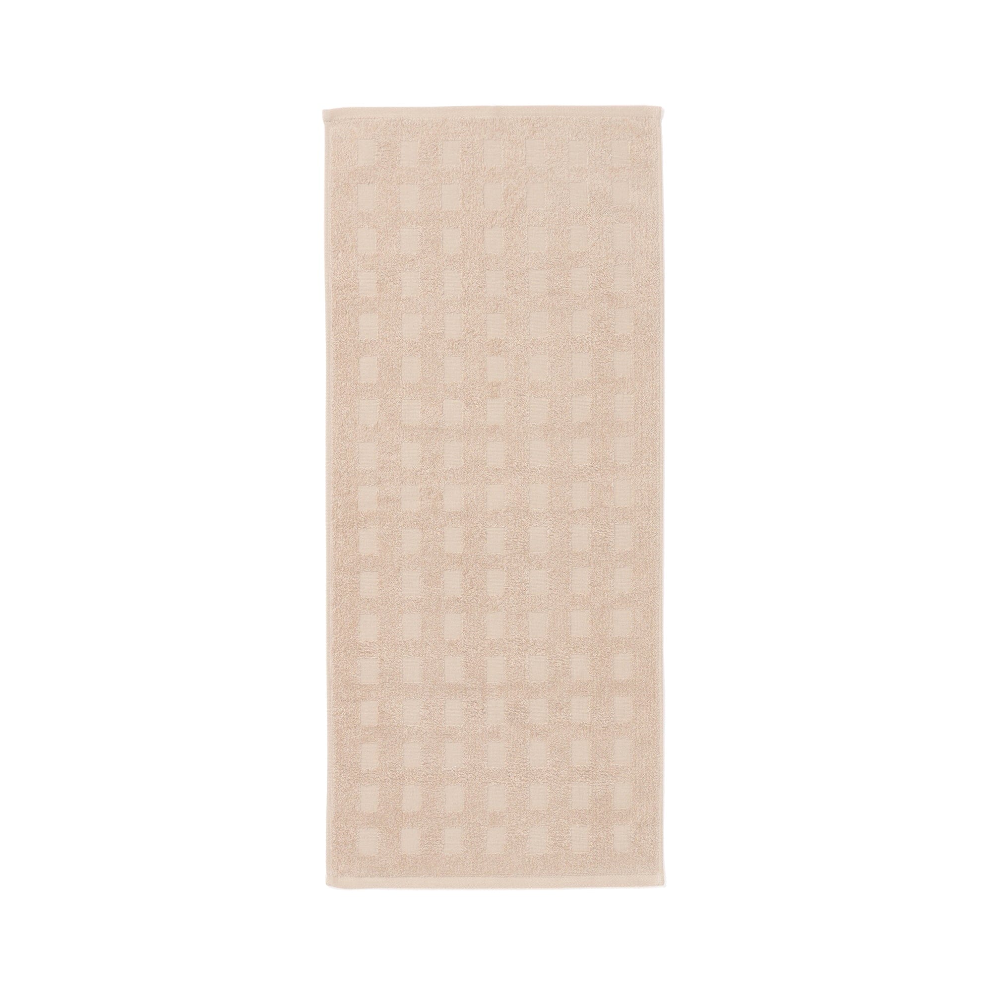 Vale Set Bath Towel Mini Heart Brown