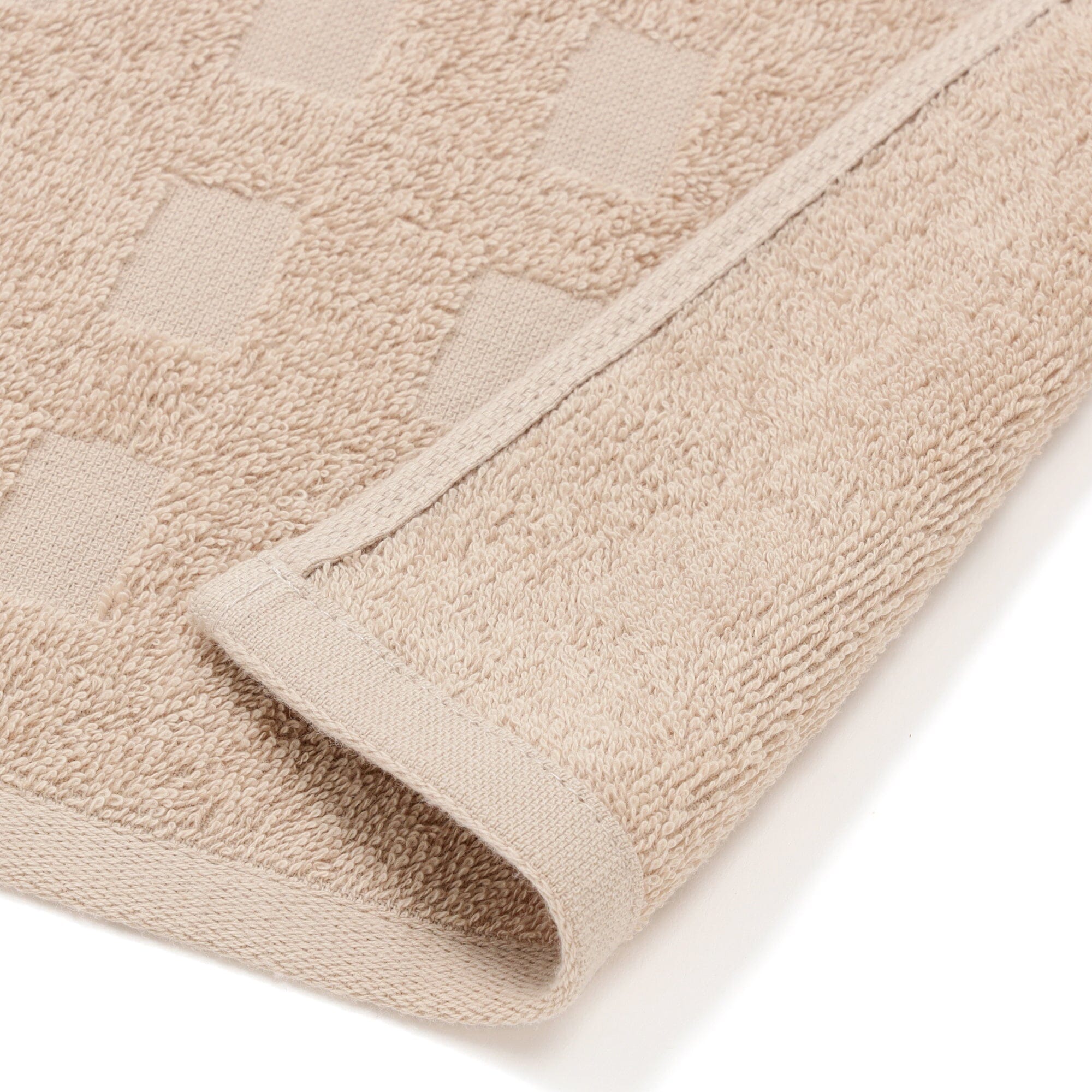 Vale Set Bath Towel Mini Heart Brown